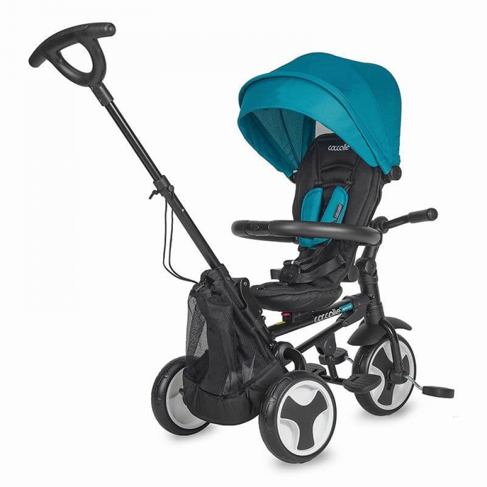 Τρίκυκλο Αναδιπλούμενο Ποδήλατο Smart Baby Coccolle Spectra Eva Turquoise Tide