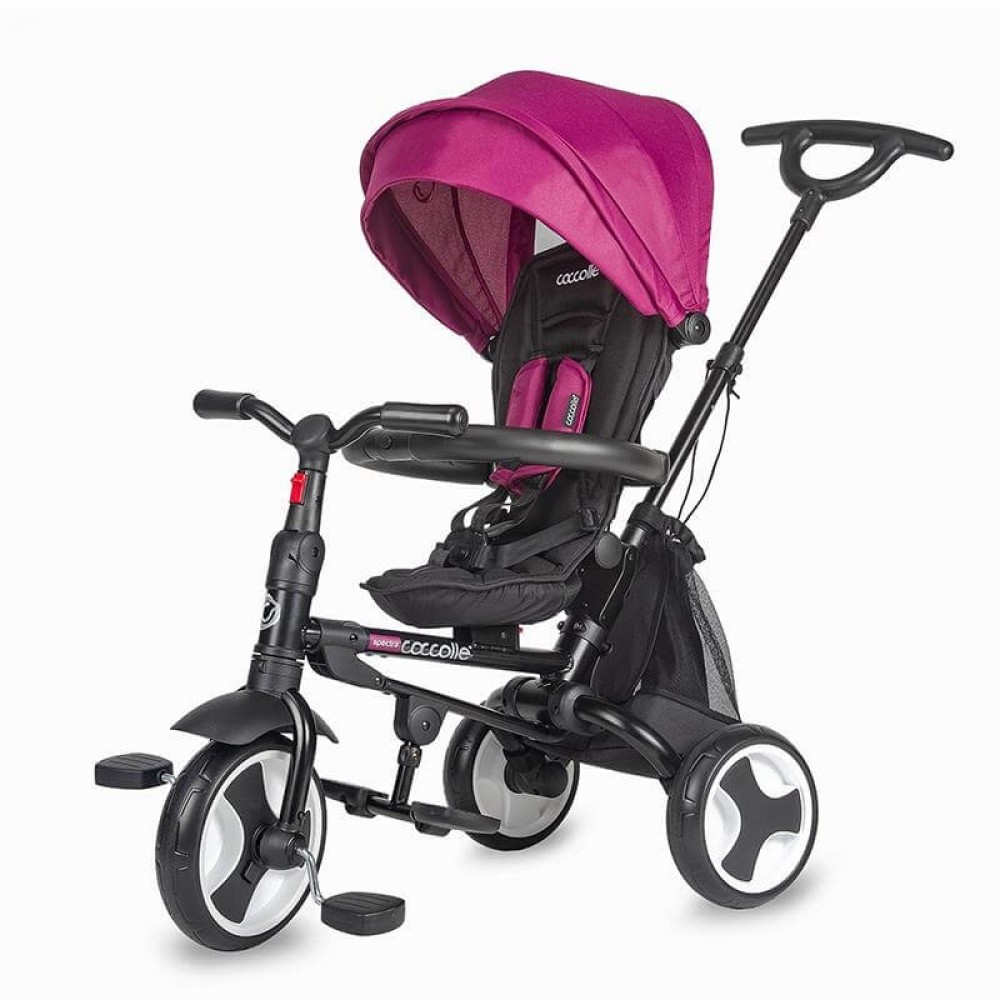 Τρίκυκλο Αναδιπλούμενο Ποδήλατο Smart Baby Coccolle Spectra Eva Magenta