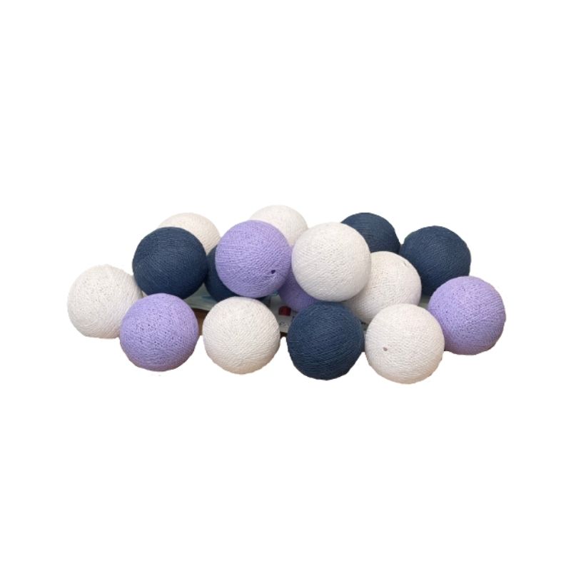 Διακοσμητικά Φωτάκια LED Cotton Ball Lights Berry Ice Cream (20τεμ.)