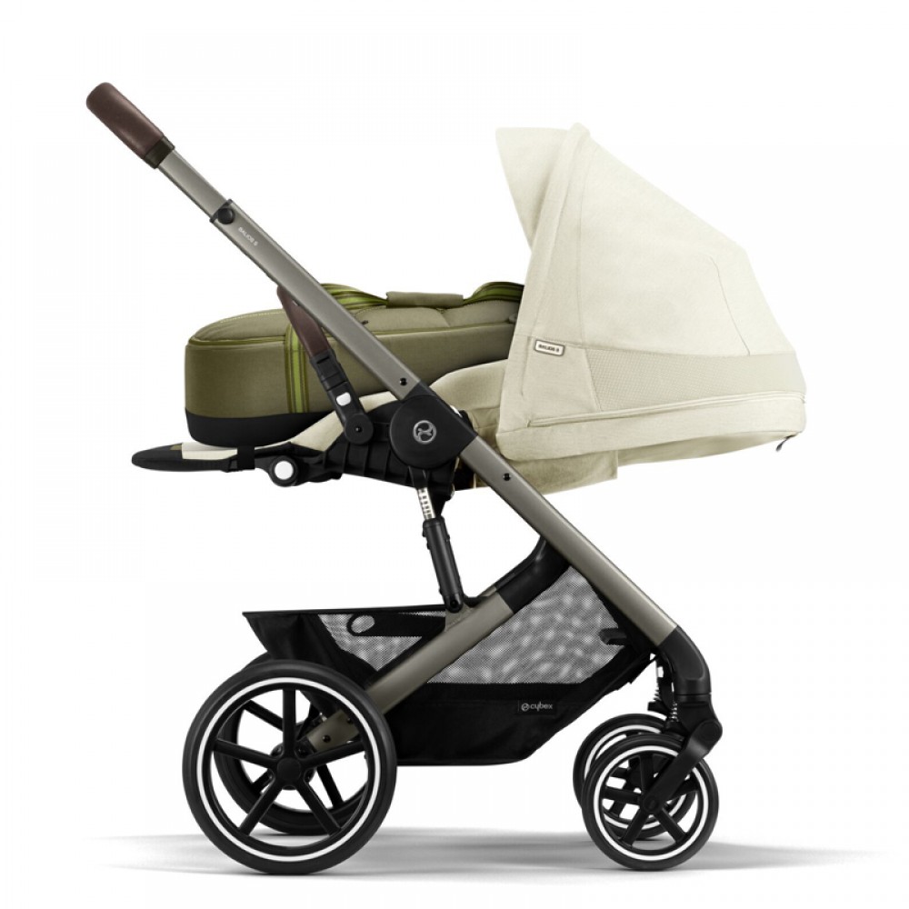 Καρότσι Cybex Gold Balios S Lux Seashell Beige (Taupe Frame)