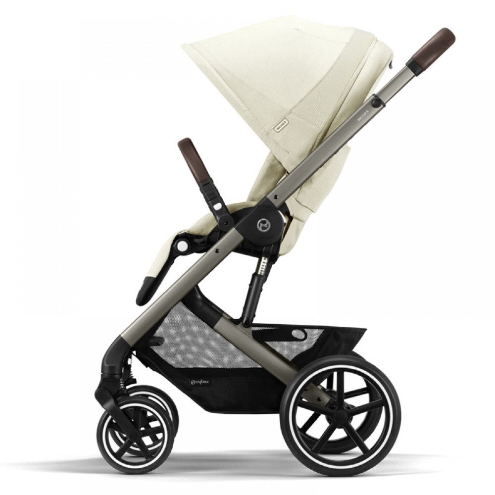 Καρότσι Cybex Gold Balios S Lux Seashell Beige (Taupe Frame)