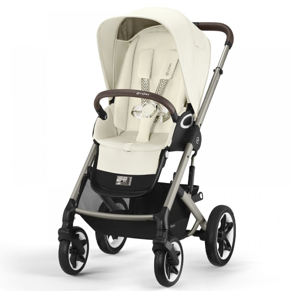 Καρότσι Cybex Gold Talos S Lux Seashell Beige (Taupe Frame)