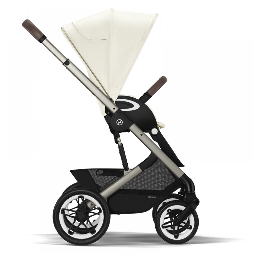 Καρότσι Cybex Gold Talos S Lux Seashell Beige (Taupe Frame)