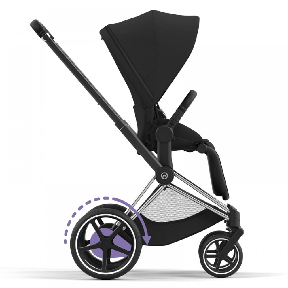 Πλαίσιο Cybex e-Priam &amp; seat hardparts Chrome With Black Details