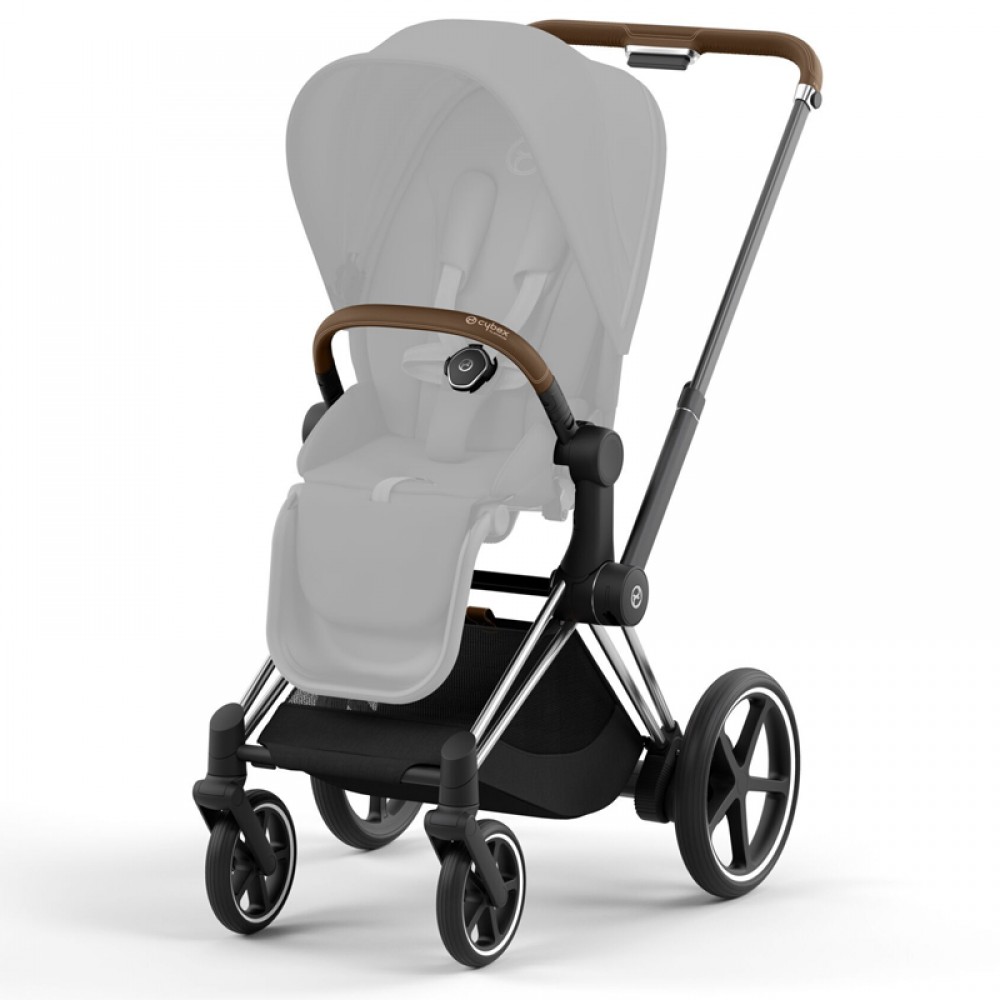 Πλαίσιο Cybex e-Priam &amp; seat hardparts Chrome With Brown Details