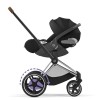 Πλαίσιο Cybex e-Priam &amp; seat hardparts Chrome With Brown Details