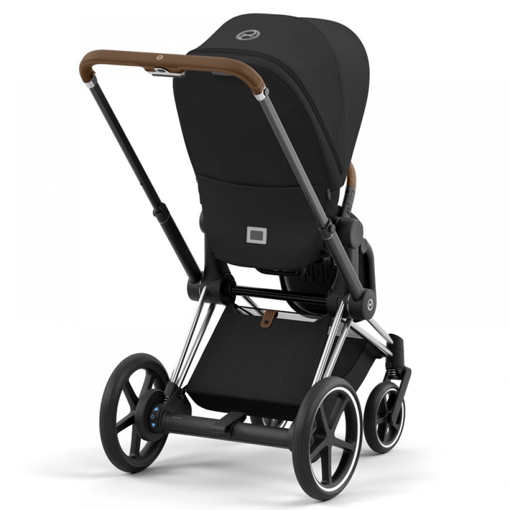 Πλαίσιο Cybex e-Priam &amp; seat hardparts Chrome With Brown Details