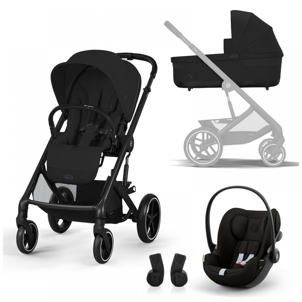 Πολυκαρότσι Cybex Balios S Lux Travel Set Moon Black (Black Frame)