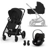 Πολυκαρότσι Cybex Balios S Lux Travel Set Moon Black (Black Frame)