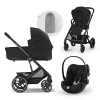 Πολυκαρότσι Cybex Balios S Lux Travel Set Moon Black (Black Frame)