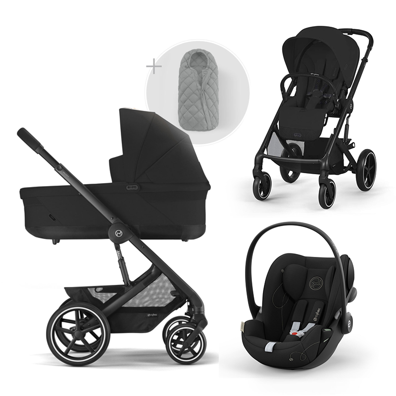 Πολυκαρότσι Cybex Balios S Lux Travel Set Moon Black (Black Frame)