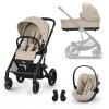 Καρότσι Cybex Gold Balios S Travel Set Lux Almond Beige (Taupe Frame) 