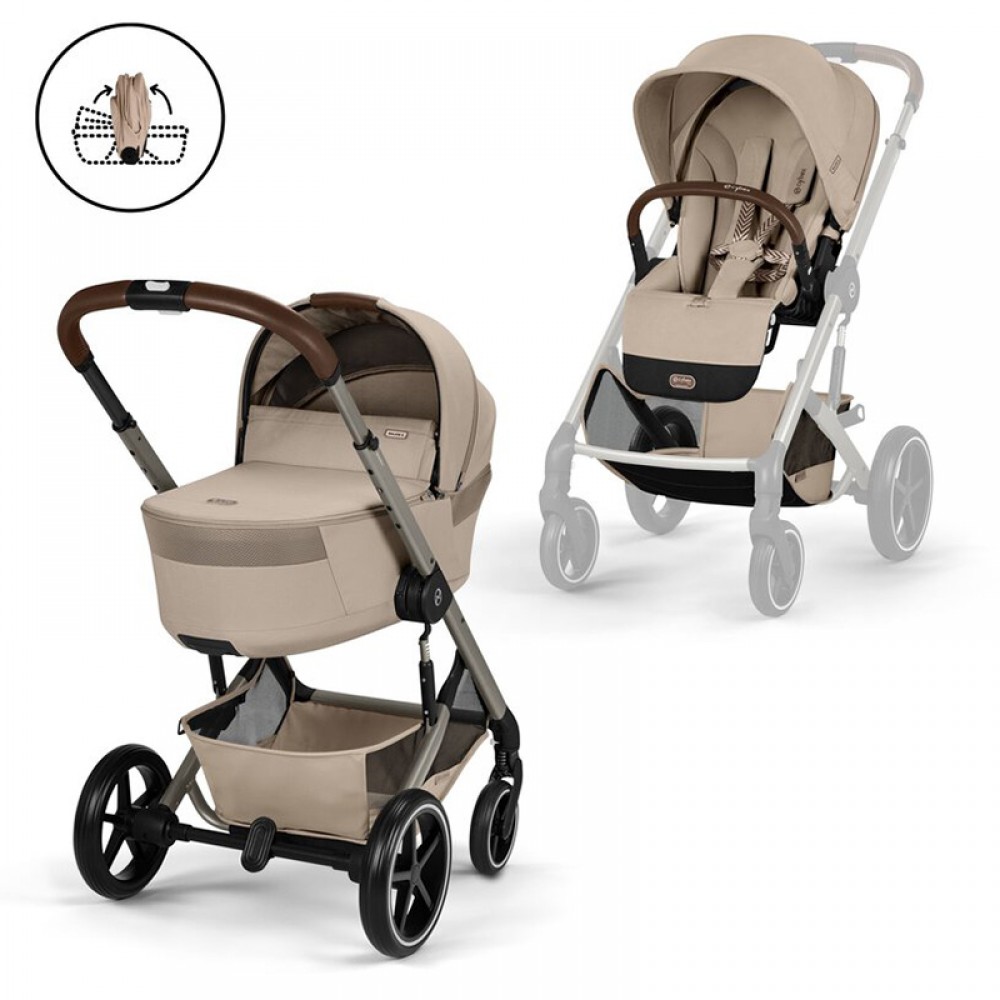 Καρότσι Cybex Balios S Lux with Fold Cot Almond Beige