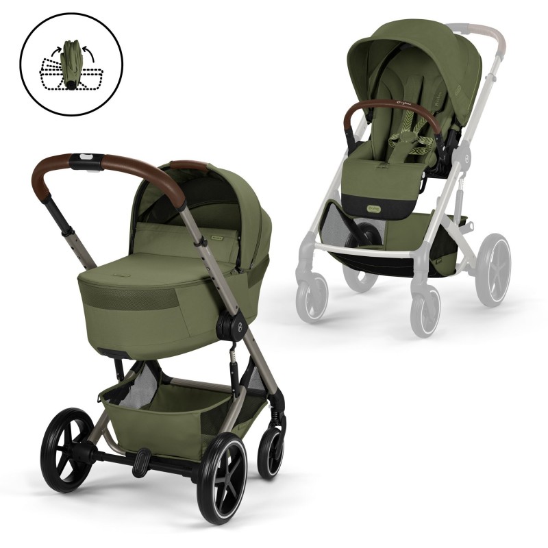Καρότσι Cybex Balios S Lux with Fold Cot Moss Green