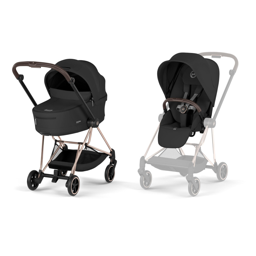 Καρότσι Cybex Mios 2in1 Sepia Black with Rosegold Frame