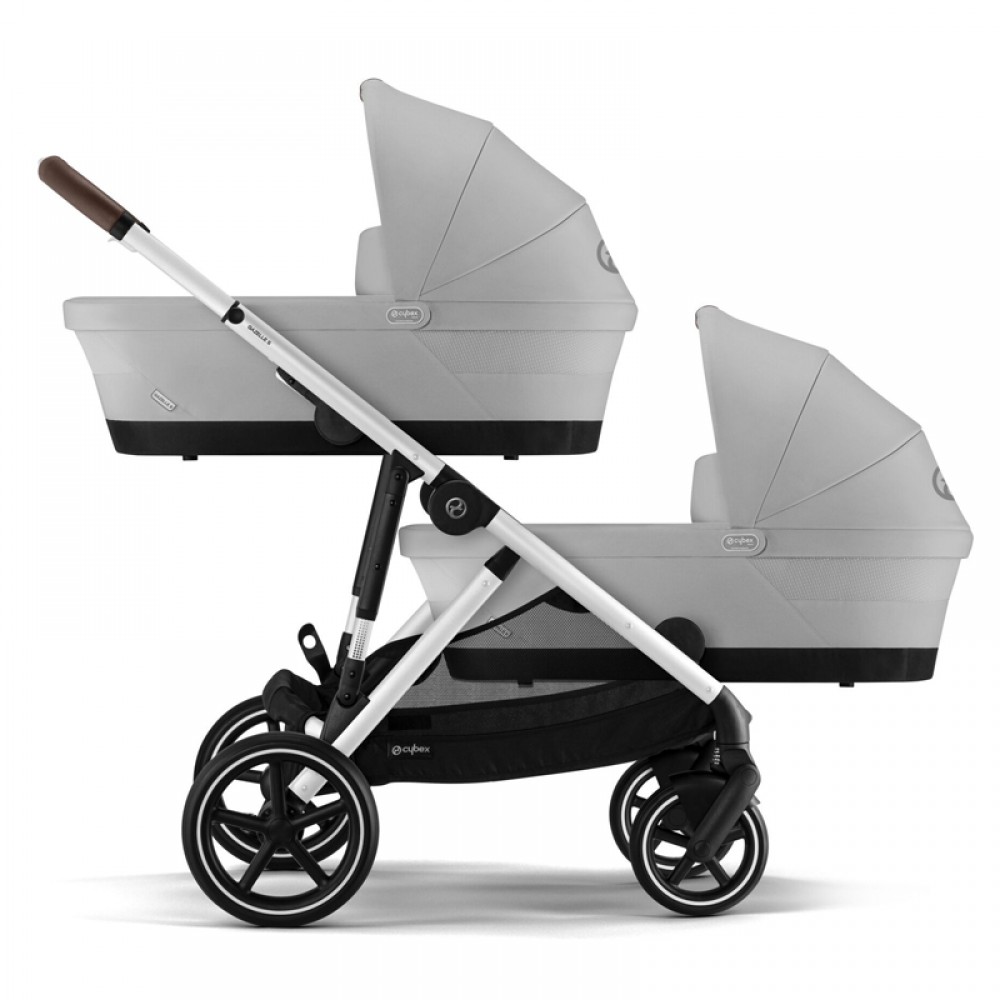 Πορτ-μπεμπέ Cybex Gold Gazelle S Cot Lava Grey