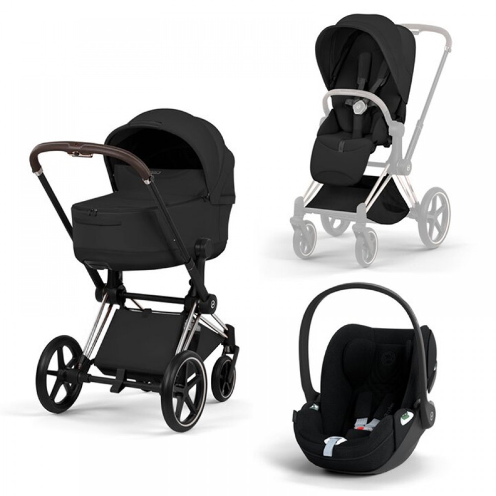Πολυκαρότσι Cybex Priam 5 3in1 Comfort Black/Chrome (2026)