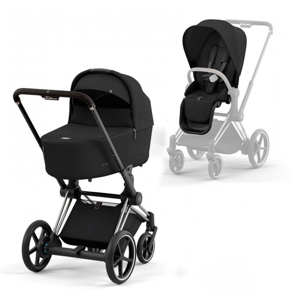 Πολυκαρότσι Cybex Priam 2in1 Comfort Black/Chrome (2025)