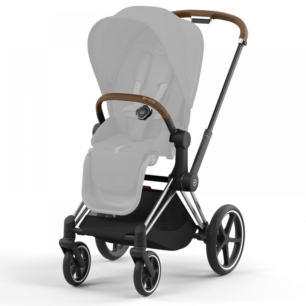 Πλαίσιο Cybex Priam &amp; seat hardparts Chrome With Brown Details