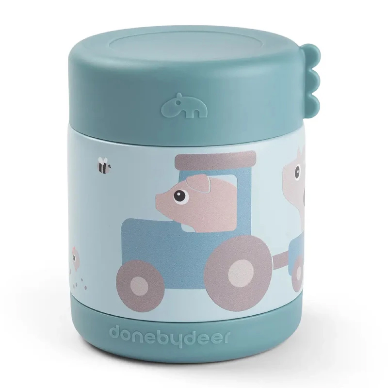Θερμός φαγητού Done By Deer 300ml Tiny Farm Blue
