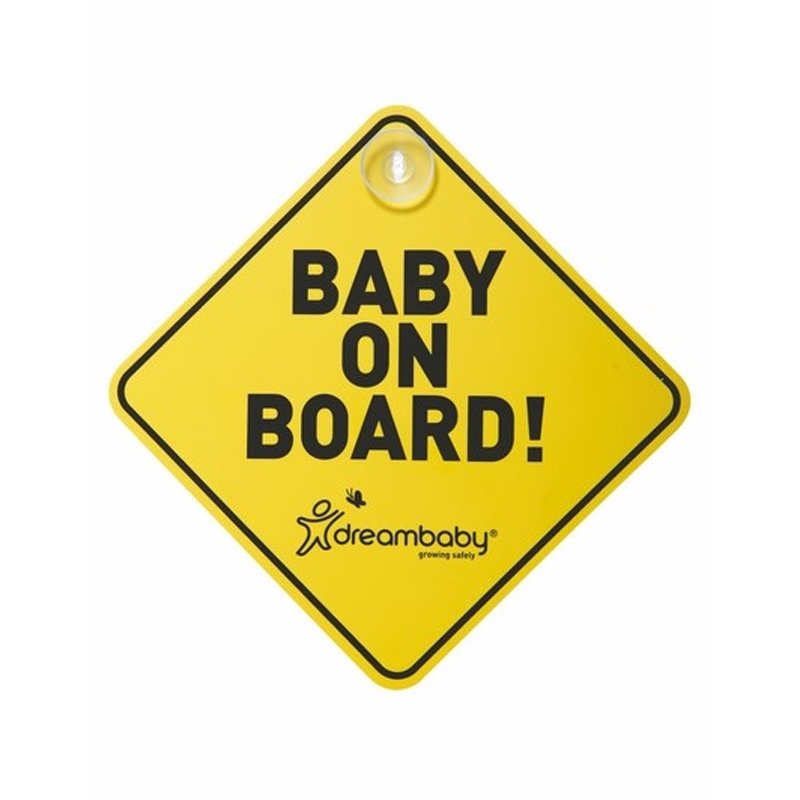 Σήμα Αυτοκινήτου DreamBaby Baby on Board Yellow/Black 