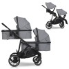 Καρότσι Διδύμων Eurocart EasyGo Duoflex Cloudy Grey (2+2) Καρότσι Διδύμων Eurocart EasyGo Duoflex Cloudy Grey (2+2)