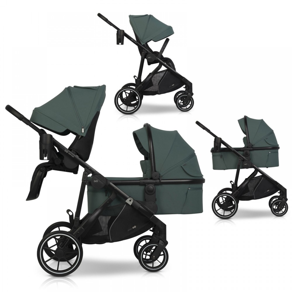 Καρότσι Διδύμων Eurocart EasyGo Duoflex Sage Green (1+1) Καρότσι Διδύμων Eurocart EasyGo Duoflex Sage Green (1+1)