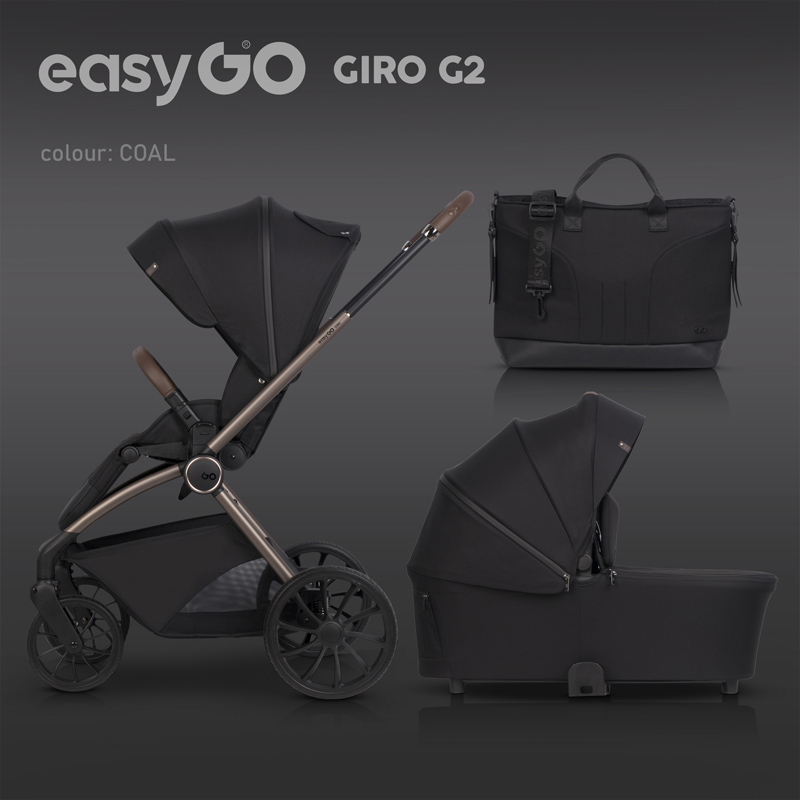 Πολυκαρότσι EasyGo Giro G2 2in1 Coal