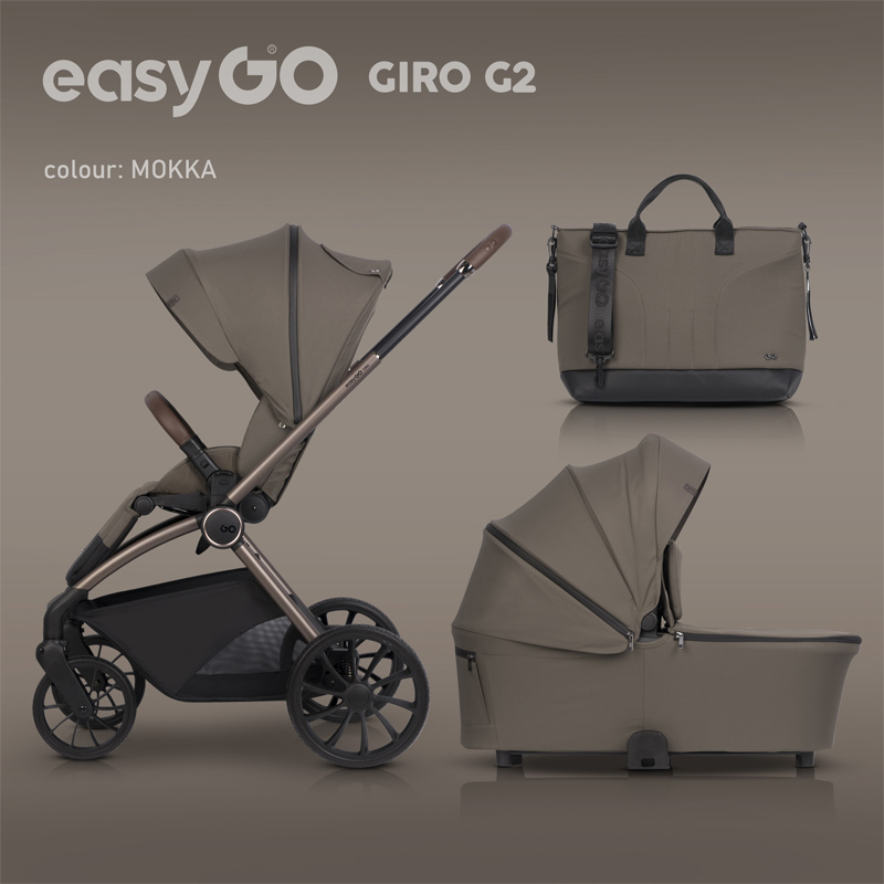 Πολυκαρότσι EasyGo Giro G2 2in1 Mokka
