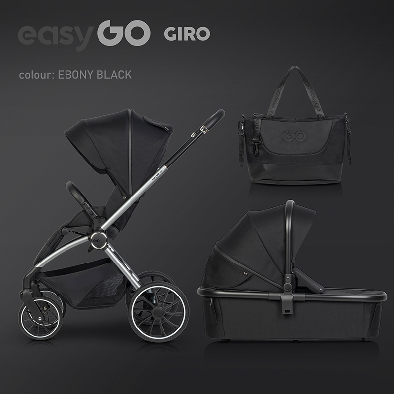 Πολυκαρότσι EasyGo Giro 2in1 Ebony Black