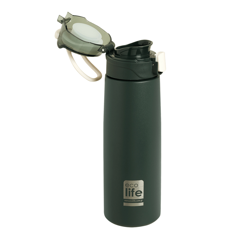 Μεταλλικό Μπουκάλι Θερμός EcoLife 550ml Dark Green