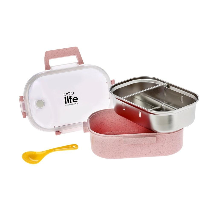 Φαγητοδοχείο Ecolife 900ml Light Pink