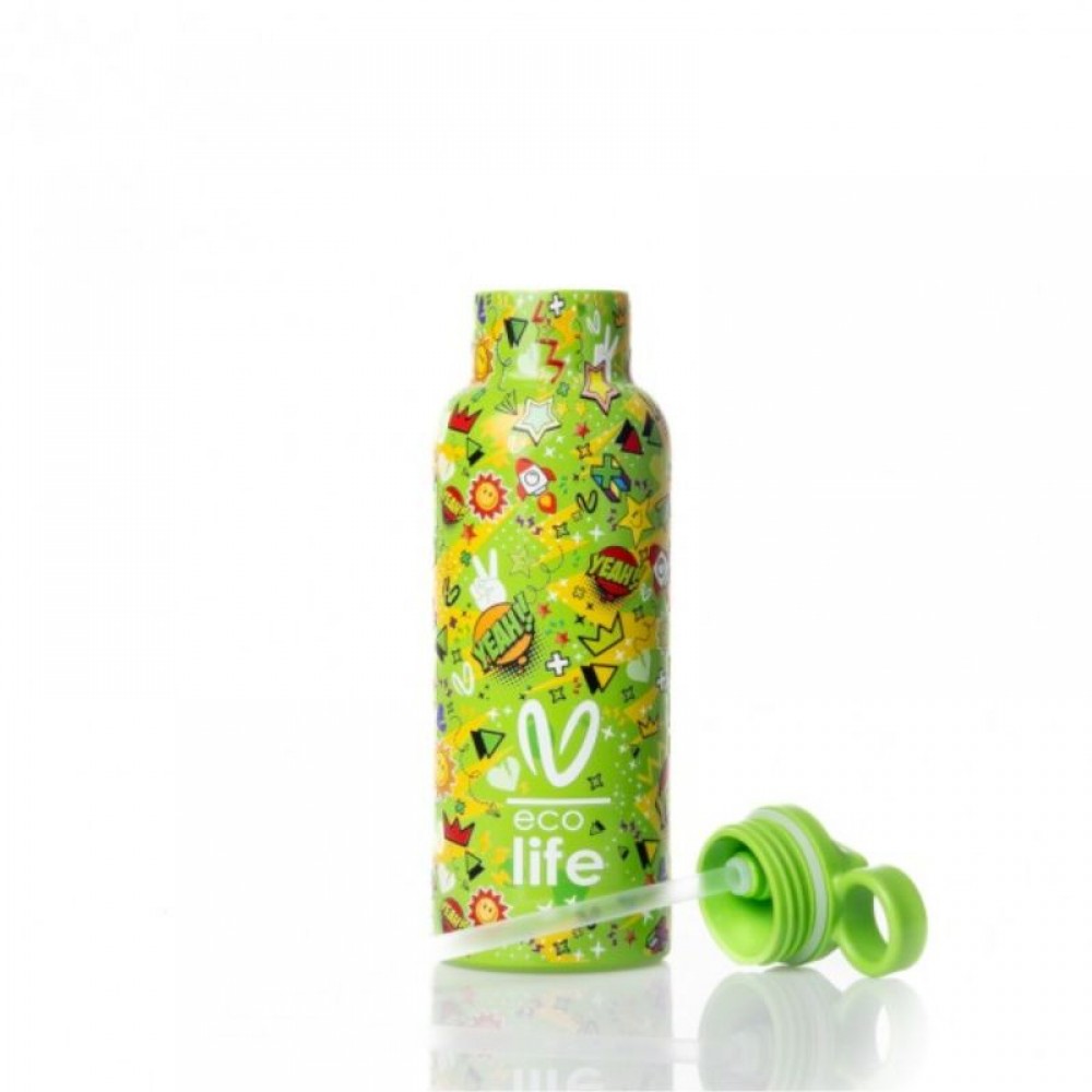 Παγούρι Θερμός Eco life Vasiliki 500ml Borola Παγούρι Θερμός Eco life Vasiliki 500ml Borola