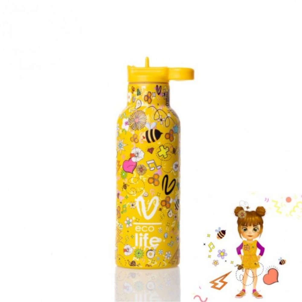 Παγούρι Θερμός Ecolife 500ml Vasiliki Joy Παγούρι Θερμός Ecolife 500ml Vasiliki Joy