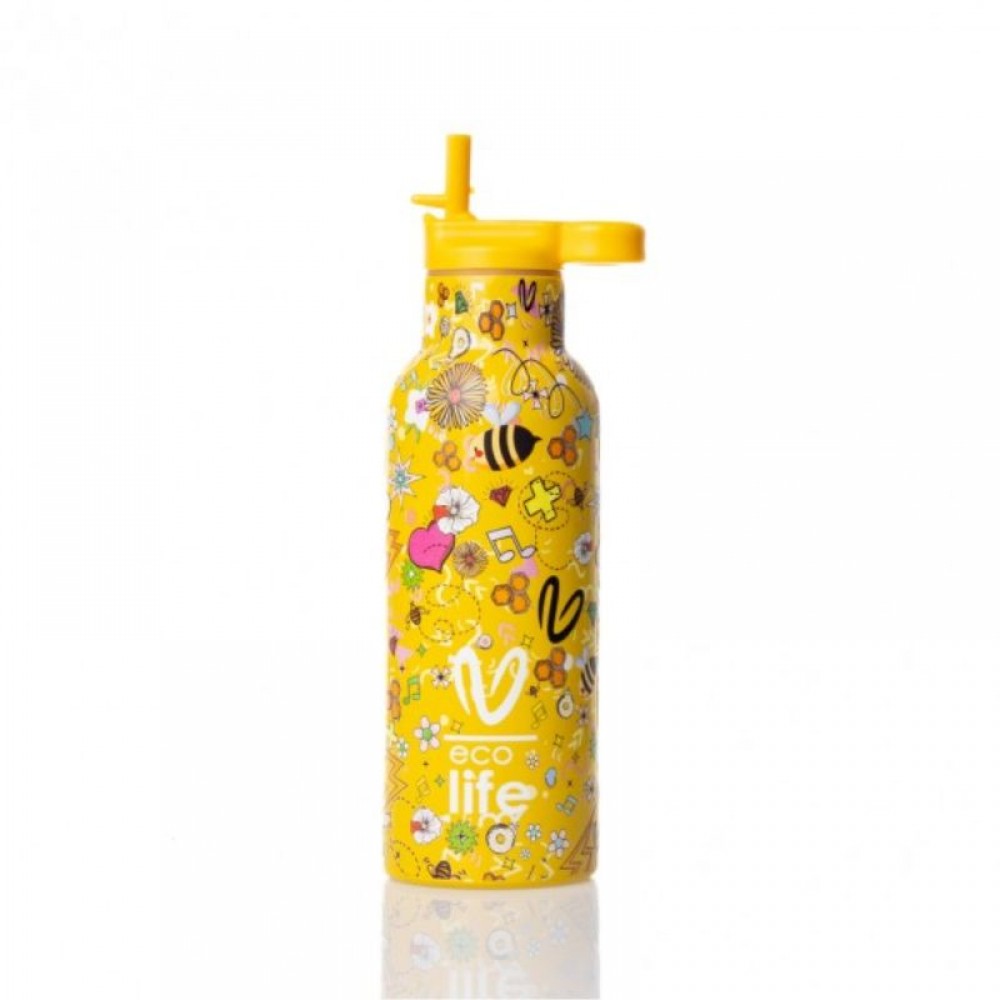 Παγούρι Θερμός Ecolife 500ml Vasiliki Joy Παγούρι Θερμός Ecolife 500ml Vasiliki Joy