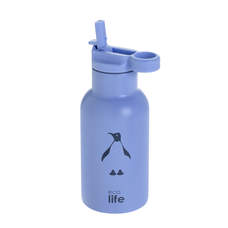 Μεταλλικός Θερμός Ecolife 350ml Penguin