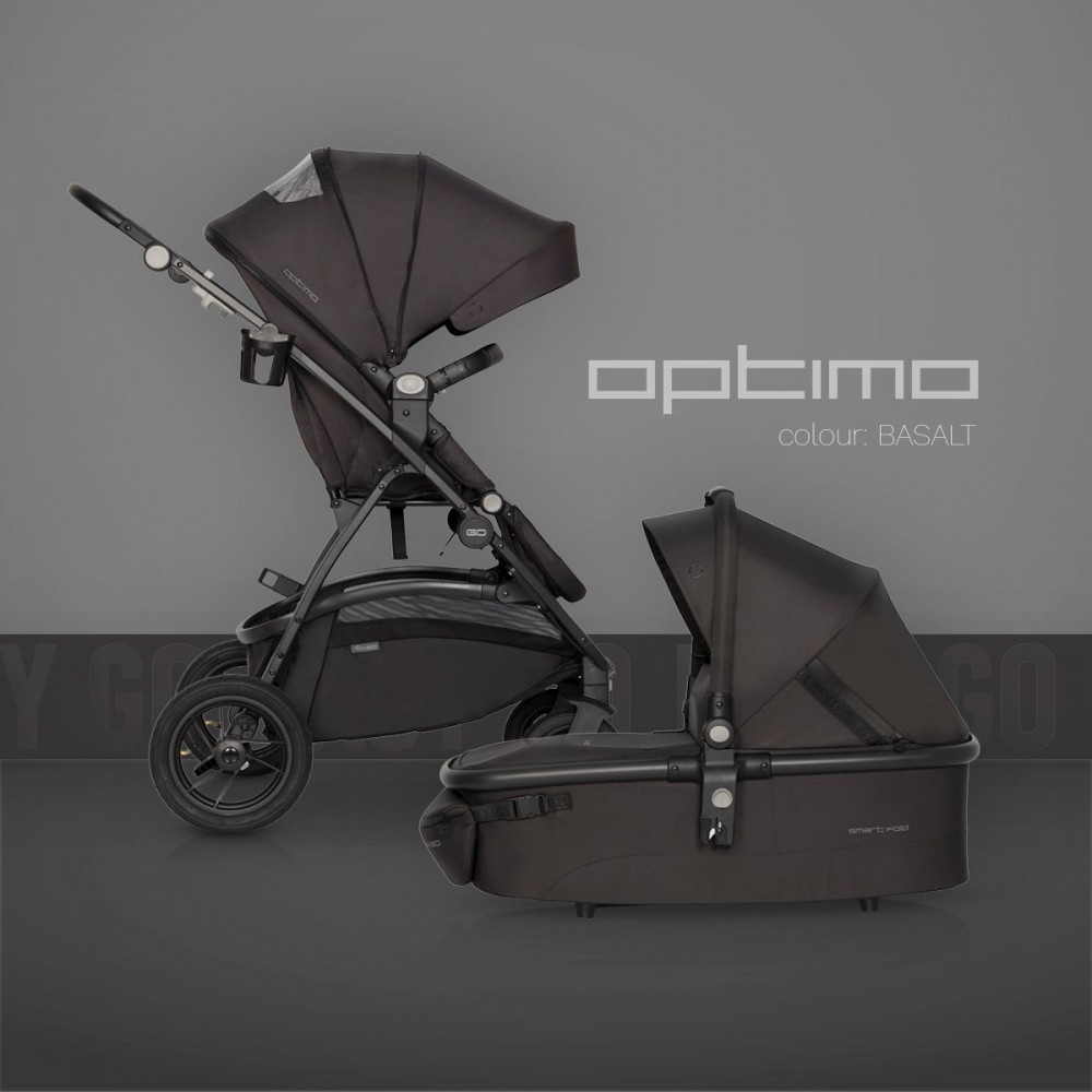 Πολυκαρότσι Eurocart EasyGo Optimo 2 in 1 Basalt