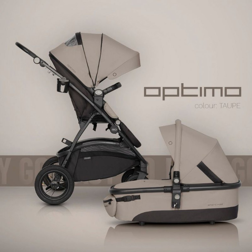 Πολυκαρότσι Eurocart EasyGo Optimo 3 in 1 Taupe