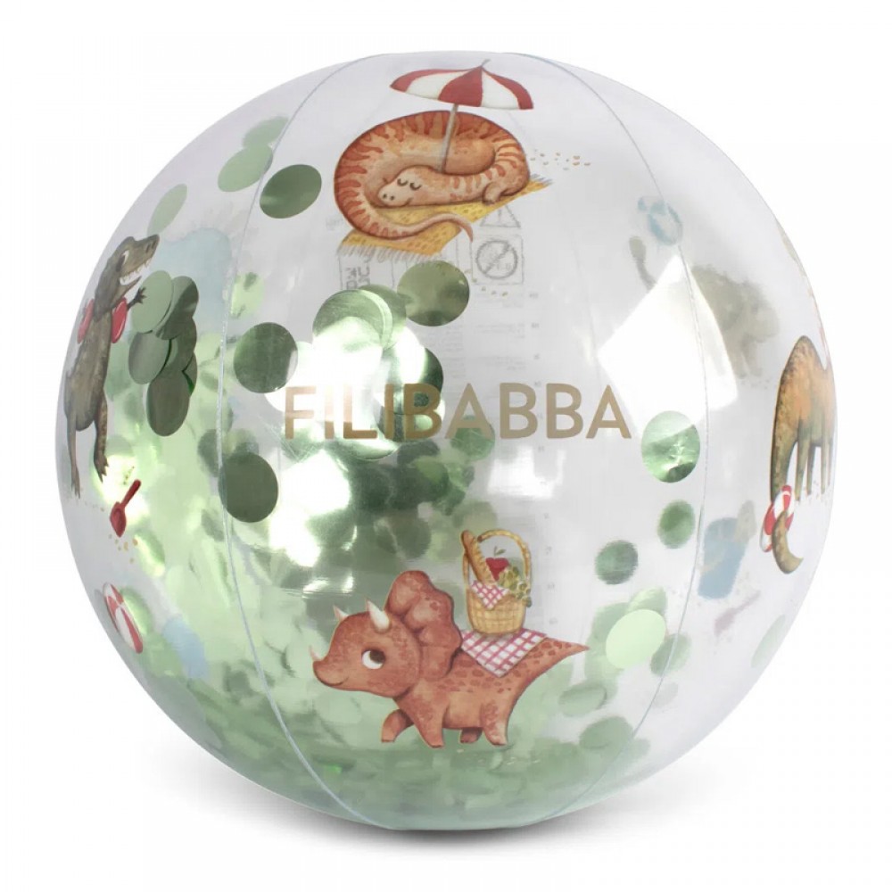 Μπάλα Θαλάσσης Filibabba Dino Beach Confetti Μπάλα Θαλάσσης Filibabba Dino Beach Confetti