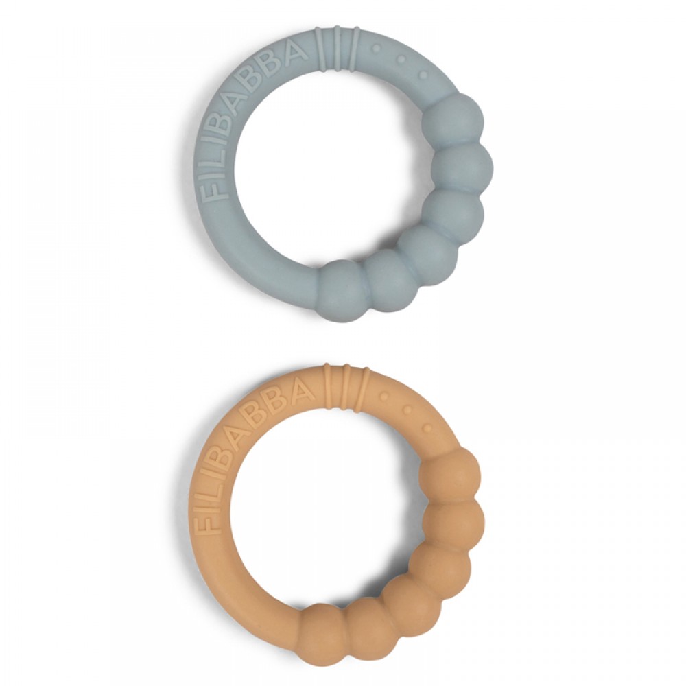 Κρίκοι Οδοντοφυΐας Filibabba 2-pack Silt Green Κρίκοι Οδοντοφυΐας Filibabba 2-pack Silt Green