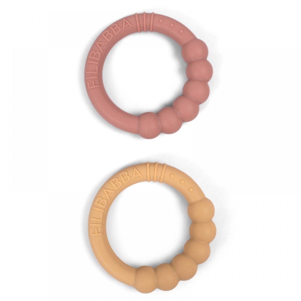 Κρίκοι Οδοντοφυΐας Filibabba 2-pack Vintage Rose Κρίκοι Οδοντοφυΐας Filibabba 2-pack Vintage Rose