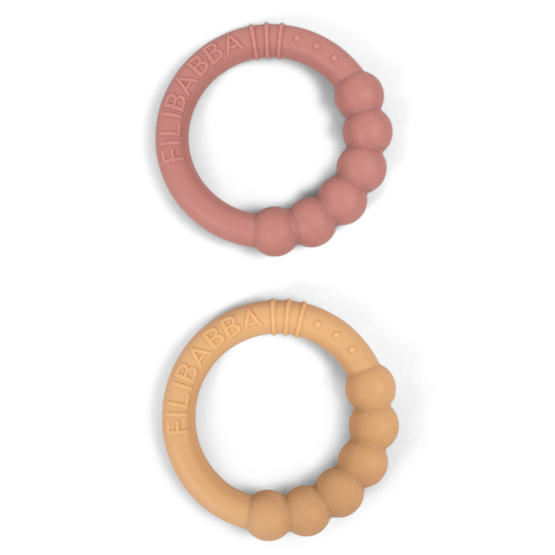 Κρίκοι Οδοντοφυΐας Filibabba 2-pack Vintage Rose