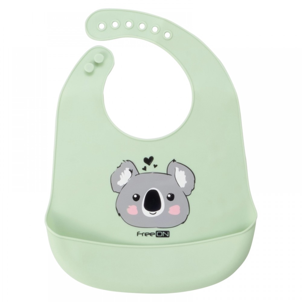 Σαλιάρα Σιλικόνης FreeOn Animals Koala Green