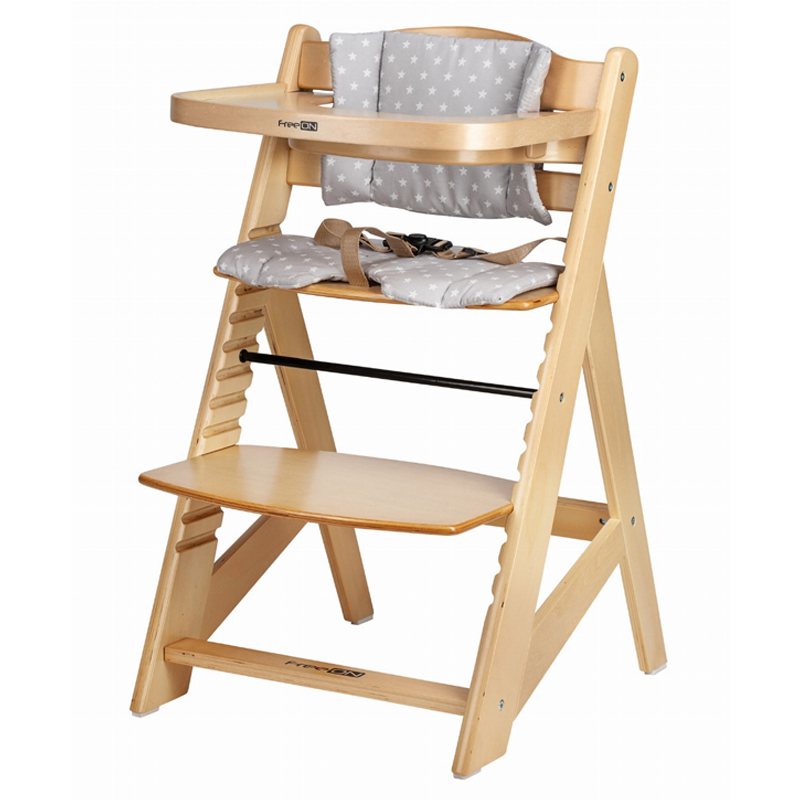 Κάθισμα Φαγητού FreeOn Toby Plus Wooden Nature
