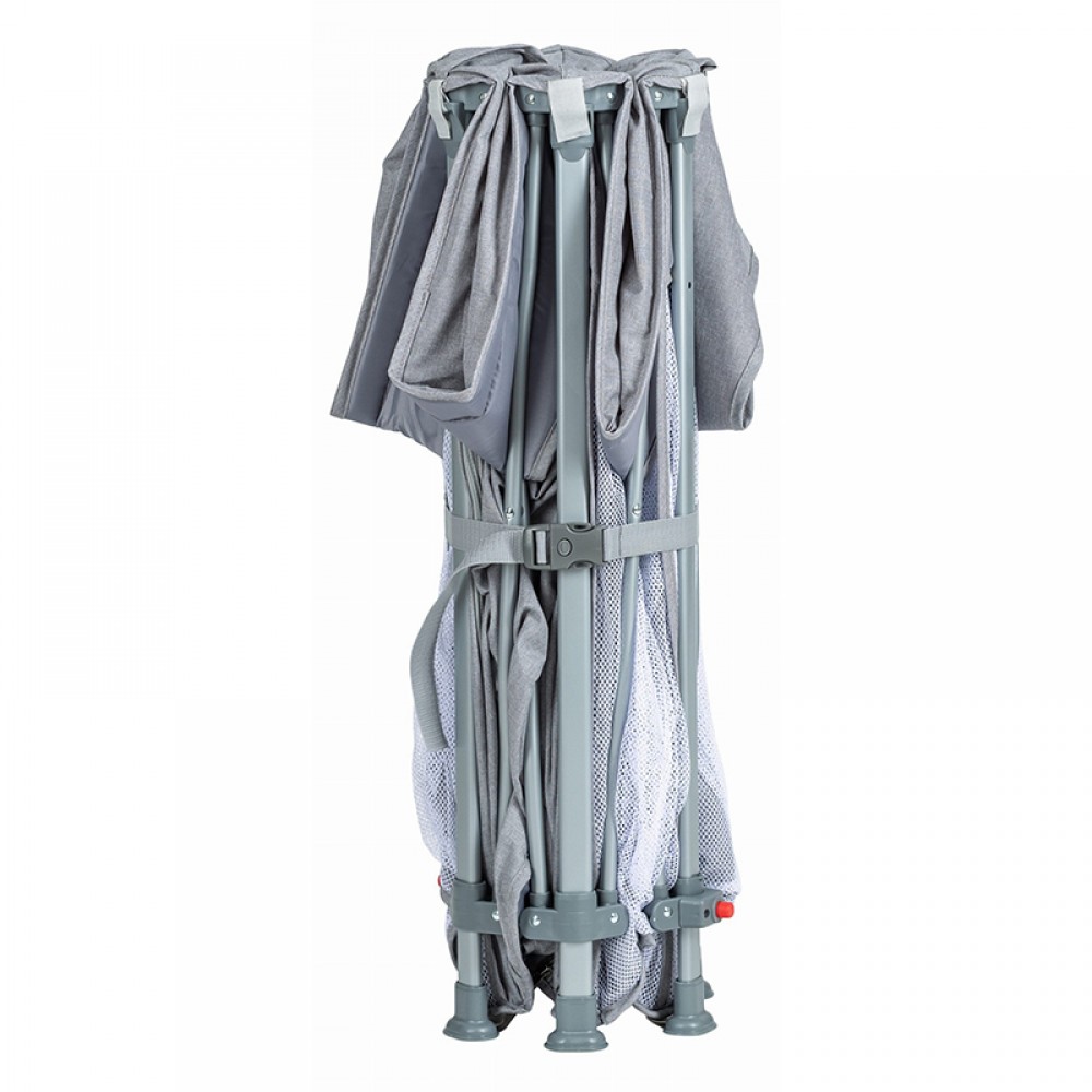Παρκοκρέβατο FreeOn Εξάγωνο Quick Folding 74x117cm Grey