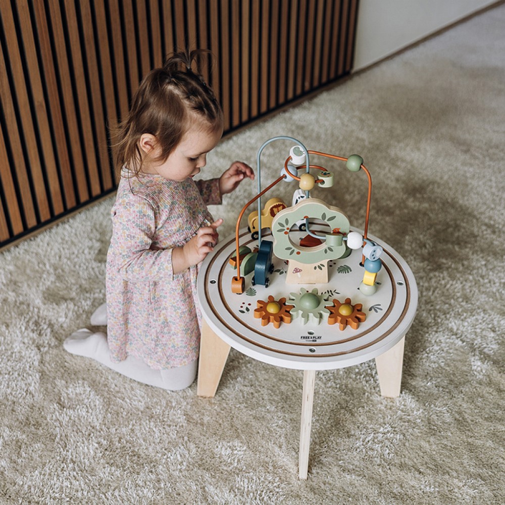Ξύλινο Τραπεζάκι Δραστηριοτήτων FreeOn Think & Play