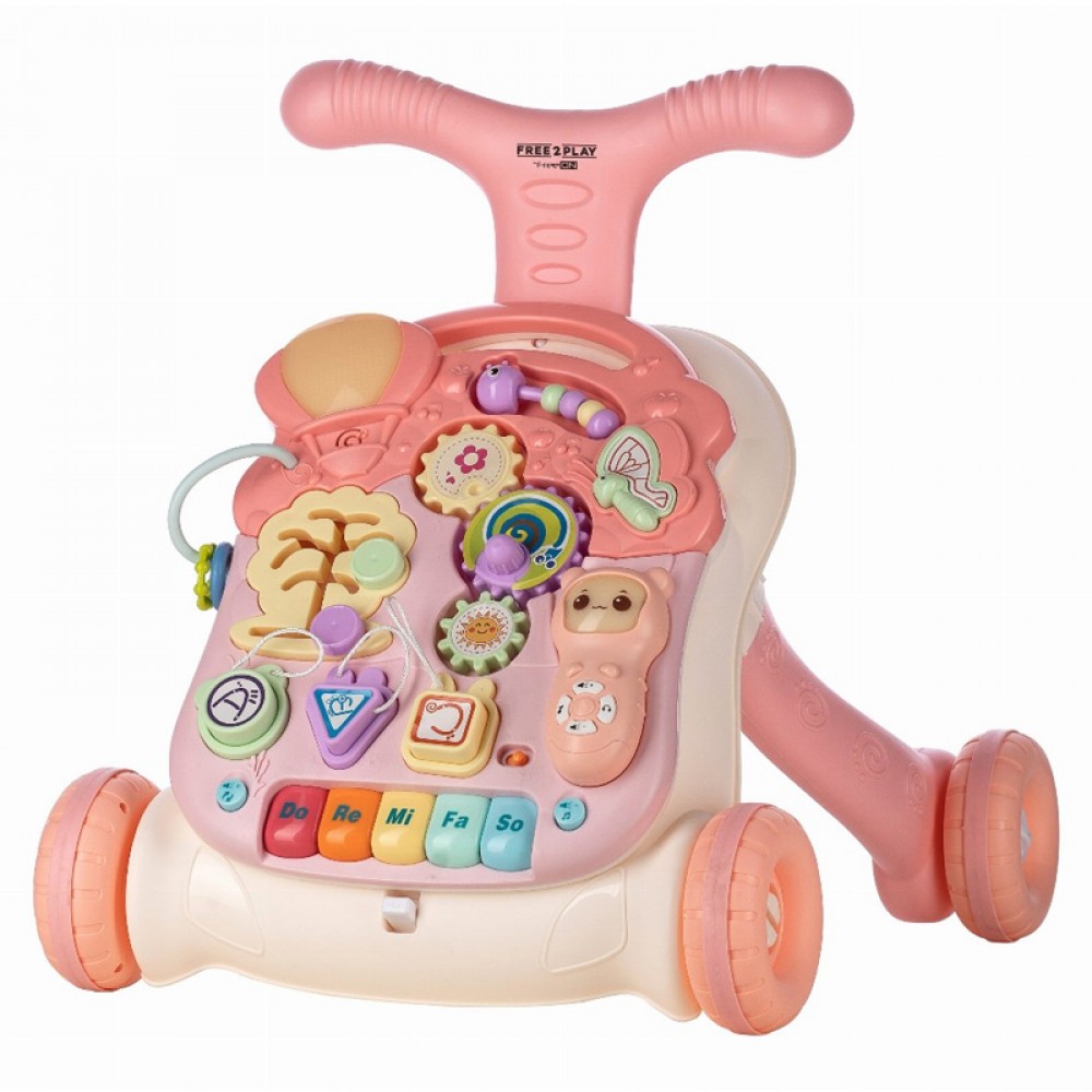 Στράτα - Τραπεζάκι Δραστηριοτήτων FreeOn Walk & Play 2in1 Pink