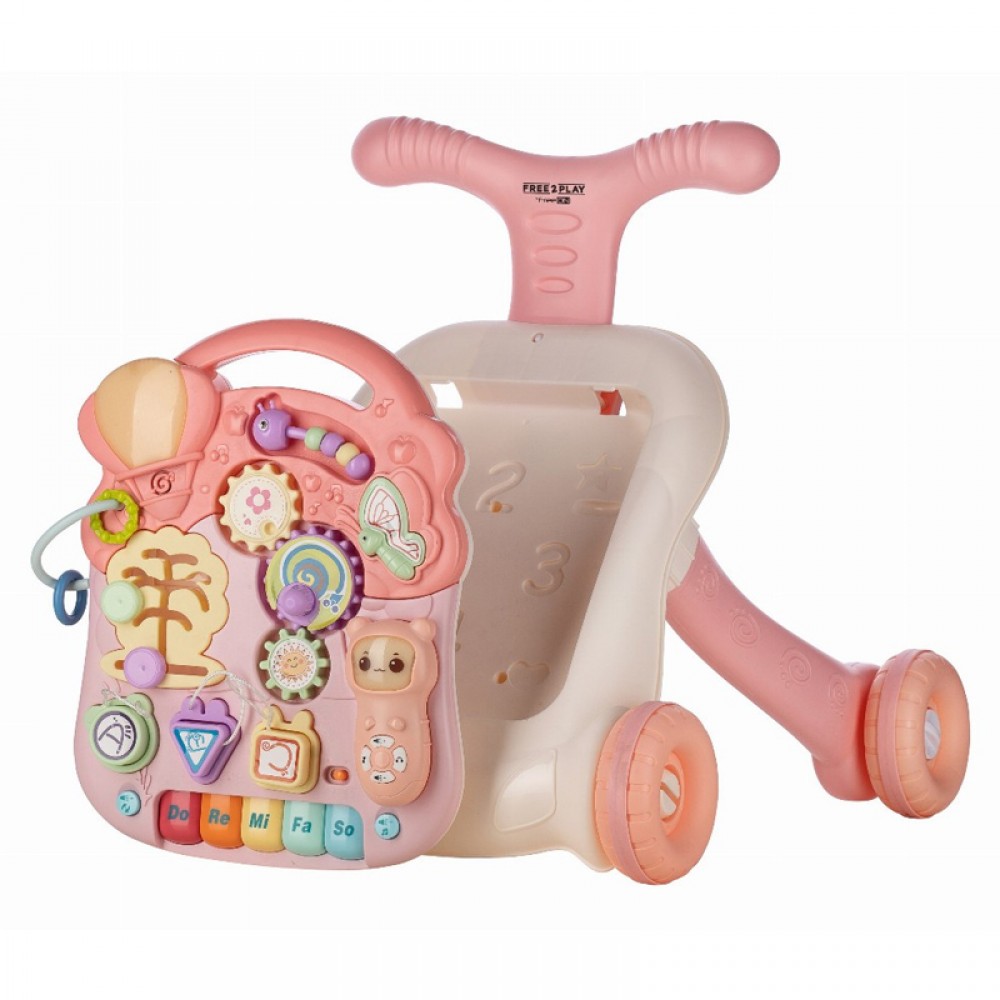 Στράτα - Τραπεζάκι Δραστηριοτήτων FreeOn Walk & Play 2in1 Pink