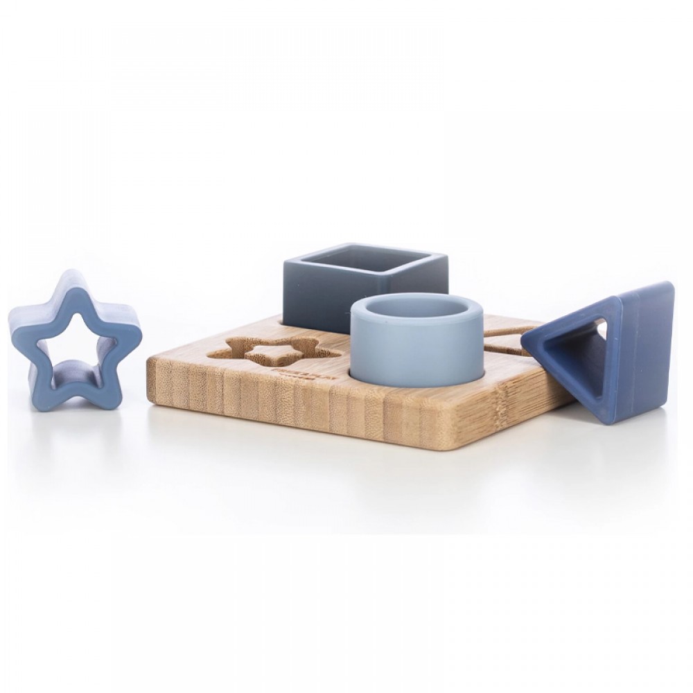 Ξύλινο Εκπαιδευτικό FreeOn Shapes on Tray Blue