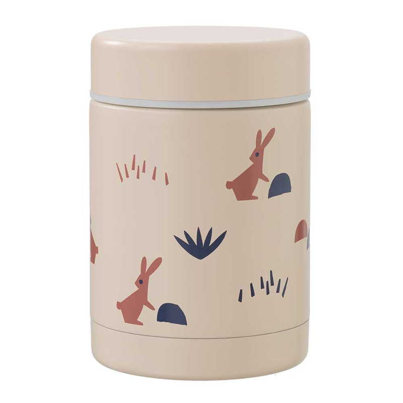 Θερμός Φαγητού Ανοξείδωτος Fresk 300ml Rabbit Sandshell
